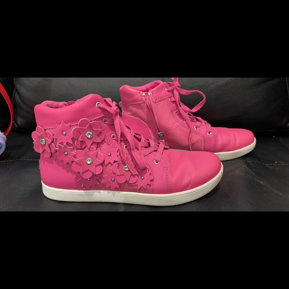 Vintage Barbie pink UGG hightop sneakers